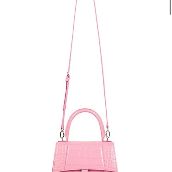 Balenciaga Crocodile Embossed Hourglass Handbag - Picture 2 of 6
